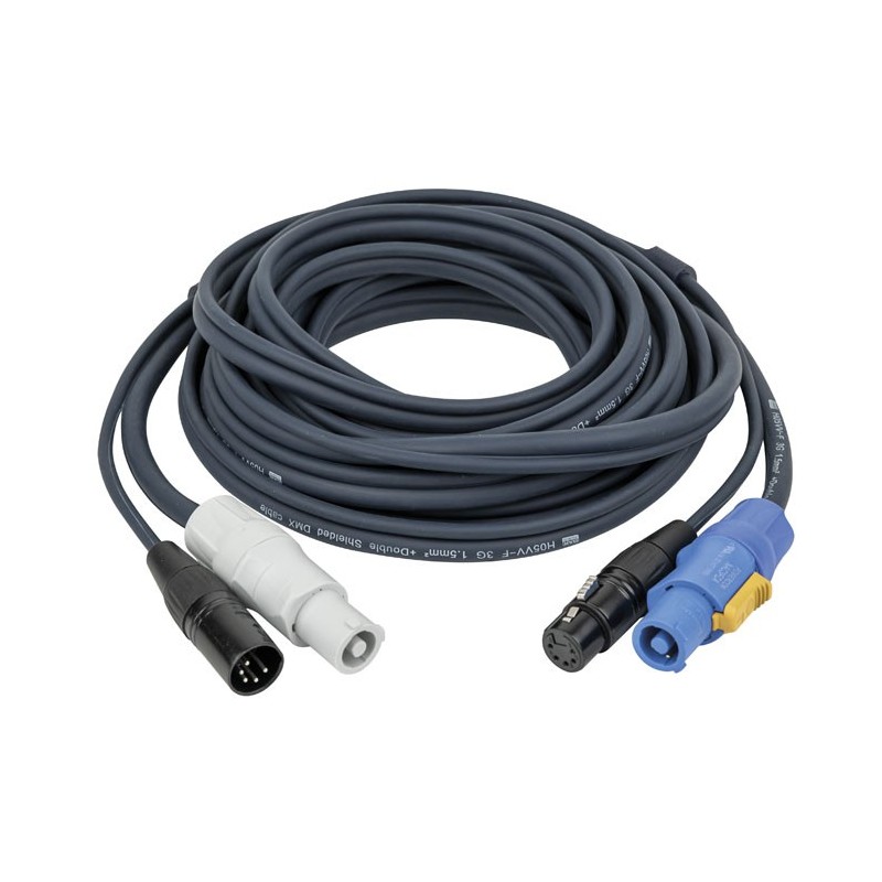 DAP 93000 FP18 Hybrid Cable - powerCON & 5-pin XLR - DMX / Power